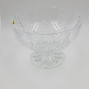 Lead Crystal Footed Compote Bowl Vintage Cristal D'Arques Of France Longchamp